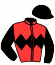 casaque portée par Mayeur R. jockey du cheval de course EXTRABLEUCIEL, information pmu ZETURF