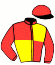 casaque portée par Veron F. jockey du cheval de course CAPRICE A DEUX, information pmu ZETURF