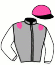 casaque portée par Le Digabel Pie. jockey du cheval de course ROCH, information pmu ZETURF
