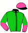 casaque portée par Bertin W. jockey du cheval de course FEE MANO, information pmu ZETURF
