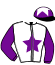 casaque portée par Piccone T. jockey du cheval de course BECQUANIENTE, information pmu ZETURF