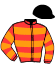 casaque portée par De Giles F. jockey du cheval de course IRIS COLOMBE, information pmu ZETURF