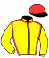 casaque portée par De Giles F. jockey du cheval de course KRICQUET ROYAL, information pmu ZETURF