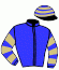 casaque portée par Morin V. jockey du cheval de course MONEY MONEY, information pmu ZETURF