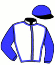 casaque portée par Le Clerc B. jockey du cheval de course MELOMANE, information pmu ZETURF