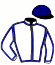 casaque portée par Meunier Gab. jockey du cheval de course CRAZY LUCA, information pmu ZETURF
