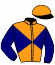 casaque portée par Zuliani L. jockey du cheval de course GINO DES DUNES, information pmu ZETURF