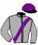 casaque portée par Gallon D. jockey du cheval de course BEL AMIGO, information pmu ZETURF