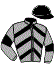 casaque portée par Re G. jockey du cheval de course KALORIZIKI, information pmu ZETURF