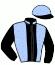 casaque portée par Orain Ale. jockey du cheval de course GOOGLE DE LOUED, information pmu ZETURF