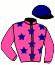 casaque portée par Brechet Léo P. jockey du cheval de course REVE D'ETOILES, information pmu ZETURF