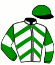 casaque portée par Ubeda D. jockey du cheval de course KENMYRA, information pmu ZETURF