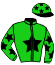 casaque portée par Moriceau A. jockey du cheval de course JAMIE, information pmu ZETURF
