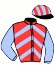 casaque portée par Lajon W. jockey du cheval de course GIUSEPPE, information pmu ZETURF