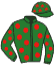 casaque portée par Charron J. jockey du cheval de course SPEED COKO, information pmu ZETURF