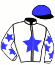 casaque portée par Blot P. jockey du cheval de course I'M WALKIN', information pmu ZETURF