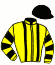 casaque portée par Gallo Mlle L. jockey du cheval de course SILVER D'ARTOIS, information pmu ZETURF
