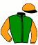 casaque portée par Piccone T. jockey du cheval de course RUMPLETEAZER, information pmu ZETURF