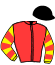 casaque portée par Besnier H. jockey du cheval de course AKUA'DARA, information pmu ZETURF