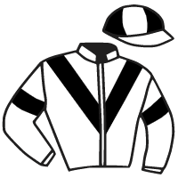 casaque portée par Kulik L. jockey du cheval de course ORATORIO DE L AUBE, information pmu ZETURF