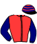 casaque portée par Gelhay B. jockey du cheval de course PAU CLERMONT, information pmu ZETURF