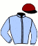 casaque portée par De Giles F. jockey du cheval de course KOLMAN DE BEAUFOUR, information pmu ZETURF
