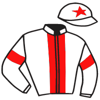 casaque portée par Seguy V. jockey du cheval de course TCHAKOVA, information pmu ZETURF