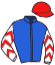 casaque portée par Marquette Max. jockey du cheval de course ALIMAYA, information pmu ZETURF