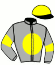 casaque portée par Velon Mlle M. jockey du cheval de course HOUBI, information pmu ZETURF