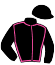 casaque portée par Pouchin A. jockey du cheval de course HORTENSIA BASC, information pmu ZETURF