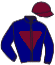 casaque portée par Maillot S. jockey du cheval de course ZELZALITA, information pmu ZETURF