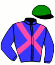 casaque portée par Gibson Pat. jockey du cheval de course TOIJK, information pmu ZETURF