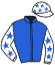 casaque portée par Trullier T. jockey du cheval de course EYWA, information pmu ZETURF