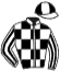 casaque portée par Grosso Mlle L. jockey du cheval de course VELIA, information pmu ZETURF