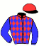 casaque portée par Pouchin A. jockey du cheval de course AMARENA DODVILLE, information pmu ZETURF