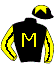 casaque portée par Flandrin B. jockey du cheval de course KANZASHI, information pmu ZETURF
