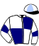 casaque portée par Juin D. jockey du cheval de course DIAMANT DES BORDES (FR), information pmu ZETURF