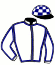 casaque portée par Hardy S. jockey du cheval de course HOMAYA DU BOCAGE (FR), information pmu ZETURF