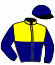 casaque portée par Merer J. jockey du cheval de course FOLETTE DU MANS (FR), information pmu ZETURF