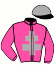 casaque portée par Barrier A. jockey du cheval de course DAME DENFERT, information pmu ZETURF