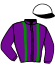 casaque portée par Goujon T. jockey du cheval de course FATU HIVA, information pmu ZETURF