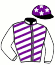casaque portée par Peltier Tha. jockey du cheval de course GITANE DE COMBOURG (FR), information pmu ZETURF