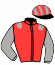 casaque portée par Frecelle Cl. jockey du cheval de course HURACAN, information pmu ZETURF
