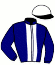 casaque portée par L'orphelin D. jockey du cheval de course GALCINOIS, information pmu ZETURF