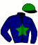 casaque portée par Sorais P. jockey du cheval de course IKABANA JIEL, information pmu ZETURF