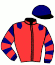 casaque portée par Guillemin L. jockey du cheval de course GRANDE SOEUR, information pmu ZETURF