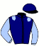 casaque portée par Petitjean K. jockey du cheval de course IRPIEU DE VARVILLE, information pmu ZETURF