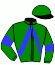 casaque portée par Voisin A. jockey du cheval de course GITANE DE COMBOURG, information pmu ZETURF