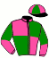 casaque portée par Lecanu F. jockey du cheval de course IGGY RUDLAND, information pmu ZETURF