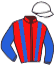casaque portée par Lelievre J. B. jockey du cheval de course GOLFE JUAN, information pmu ZETURF
